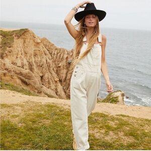 Overalls by Free People, cream, xs